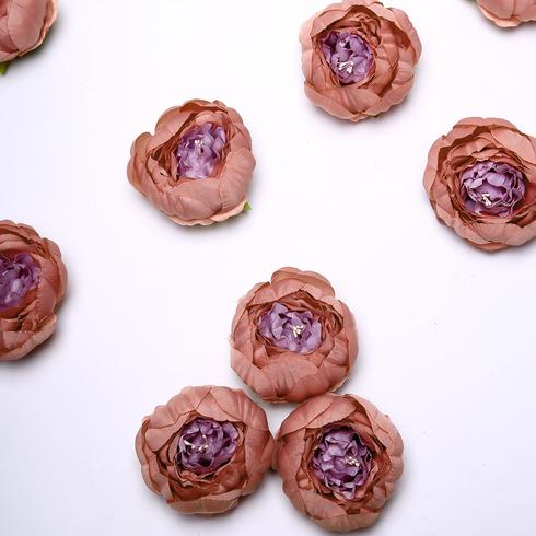 10 pcs 3-Inch Artificial Faux SILK PEONY FLOWER Heads Wedding Party Supplies - Picture 26 of 54