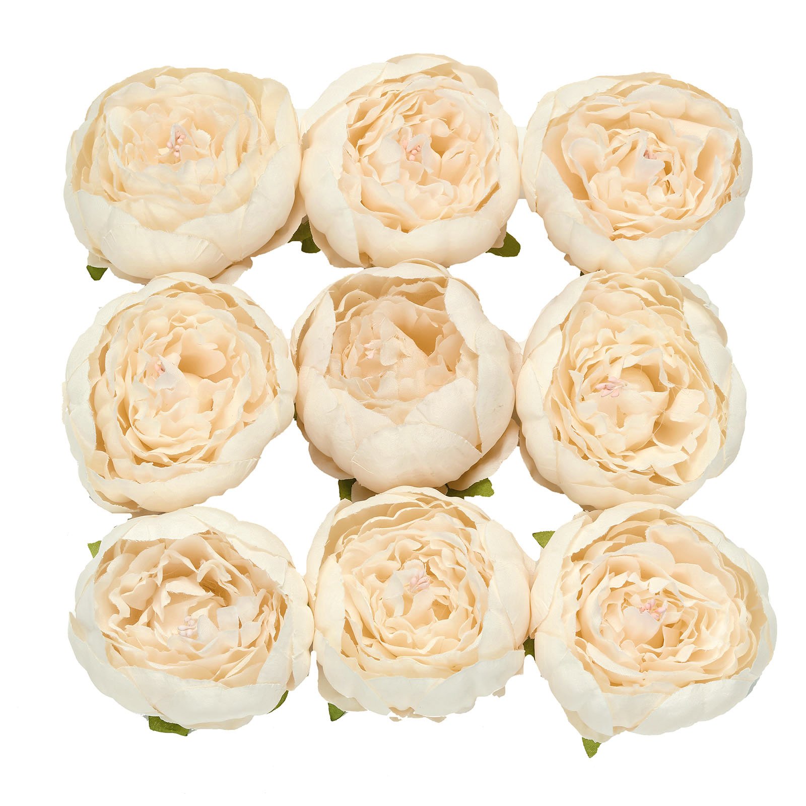 10 pcs 3-Inch Artificial Faux SILK PEONY FLOWER Heads Wedding Party Supplies - Picture 5 of 54