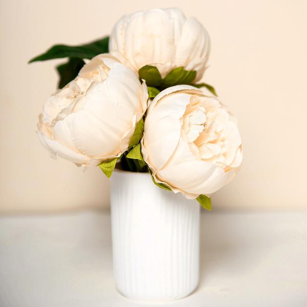 10 pcs 3-Inch Artificial Faux SILK PEONY FLOWER Heads Wedding Party Supplies - Picture 3 of 54