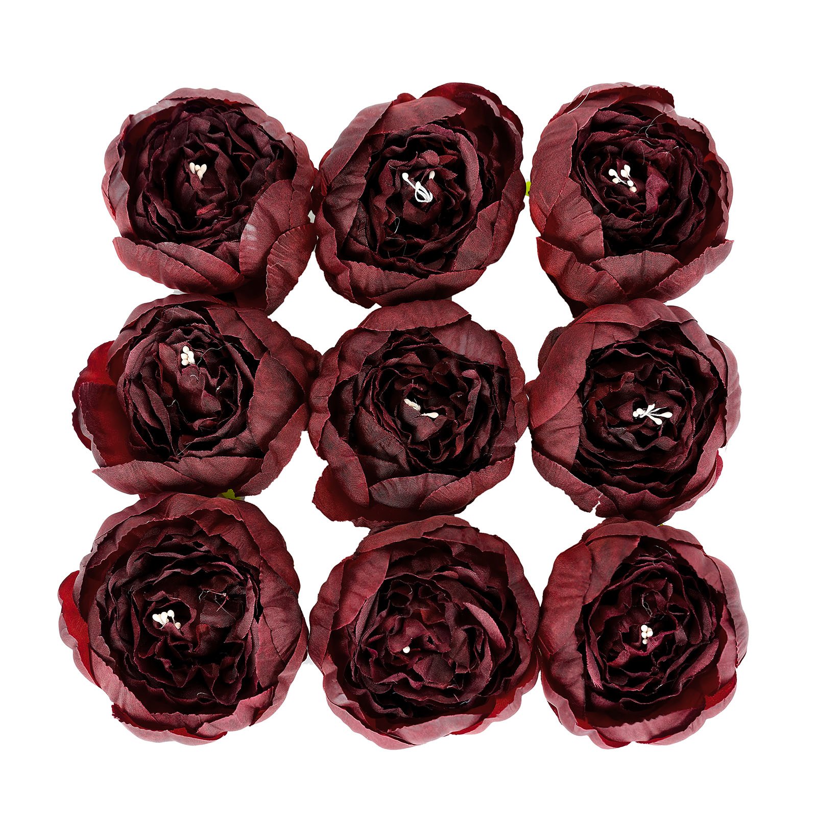 10 pcs 3-Inch Artificial Faux SILK PEONY FLOWER Heads Wedding Party Supplies - Picture 20 of 54