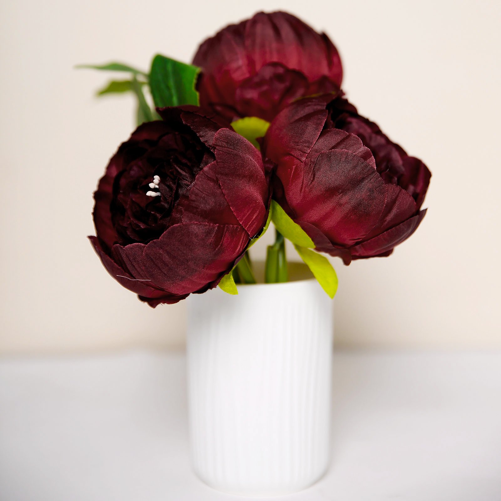 10 pcs 3-Inch Artificial Faux SILK PEONY FLOWER Heads Wedding Party Supplies - Picture 18 of 54
