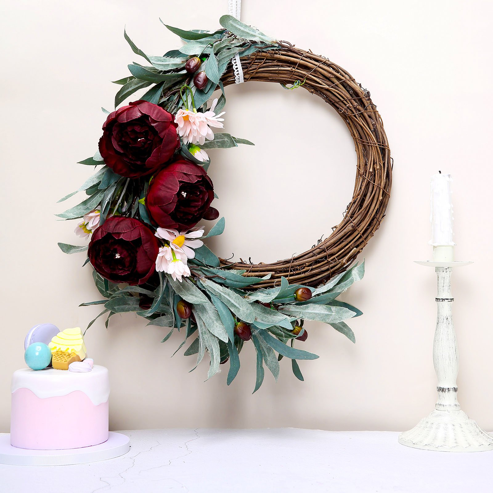 10 pcs 3-Inch Artificial Faux SILK PEONY FLOWER Heads Wedding Party Supplies - Picture 24 of 54