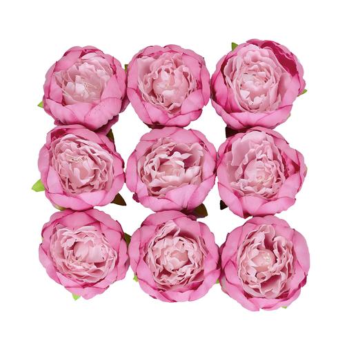 10 pcs 3-Inch Artificial Faux SILK PEONY FLOWER Heads Wedding Party Supplies - Picture 34 of 54