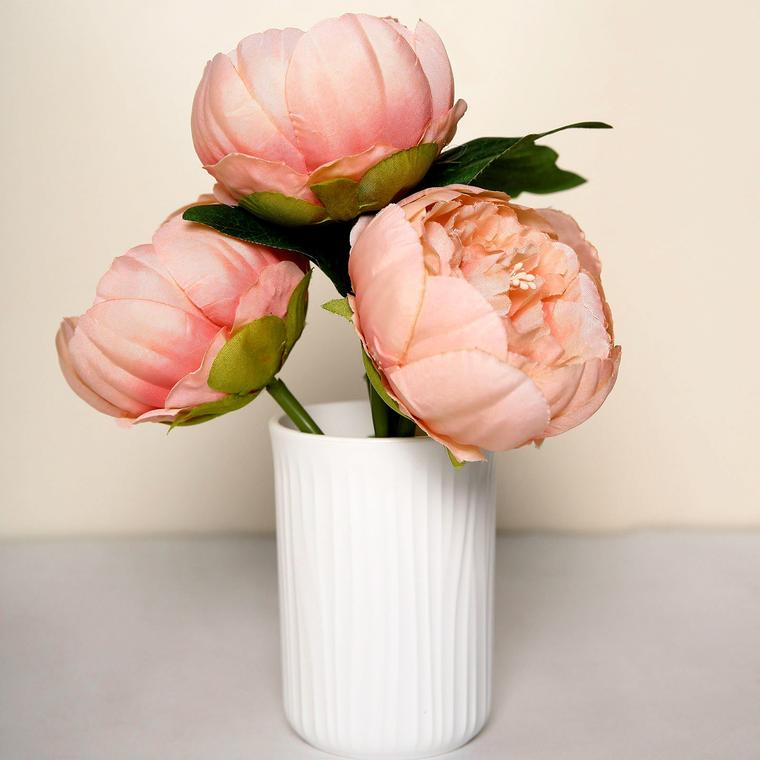 10 pcs 3-Inch Artificial Faux SILK PEONY FLOWER Heads Wedding Party Supplies - Picture 39 of 54