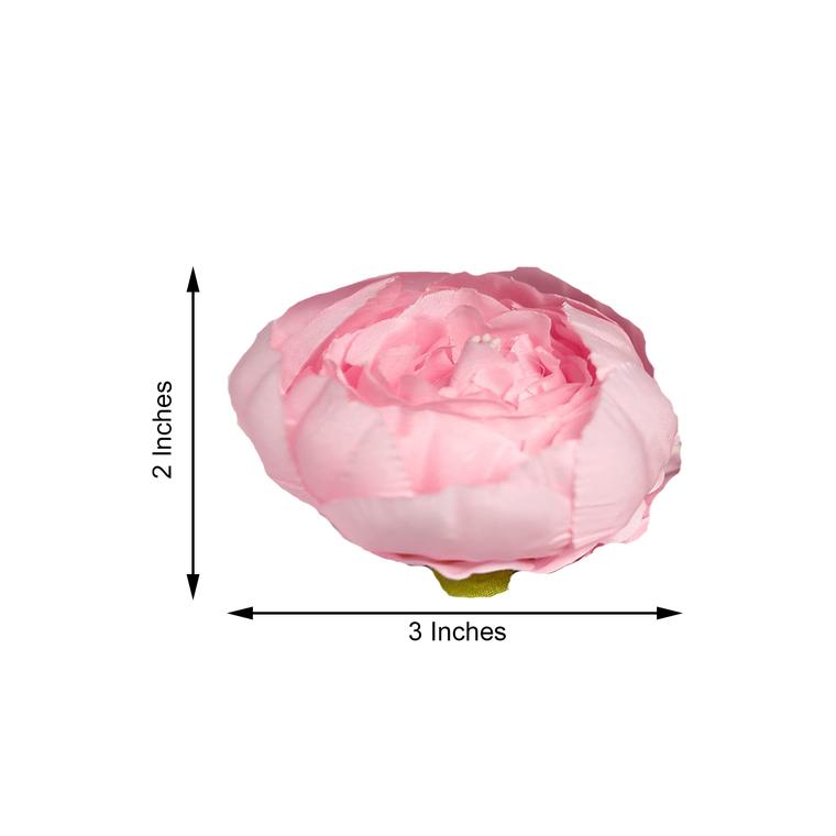 10 pcs 3-Inch Artificial Faux SILK PEONY FLOWER Heads Wedding Party Supplies - Picture 50 of 54