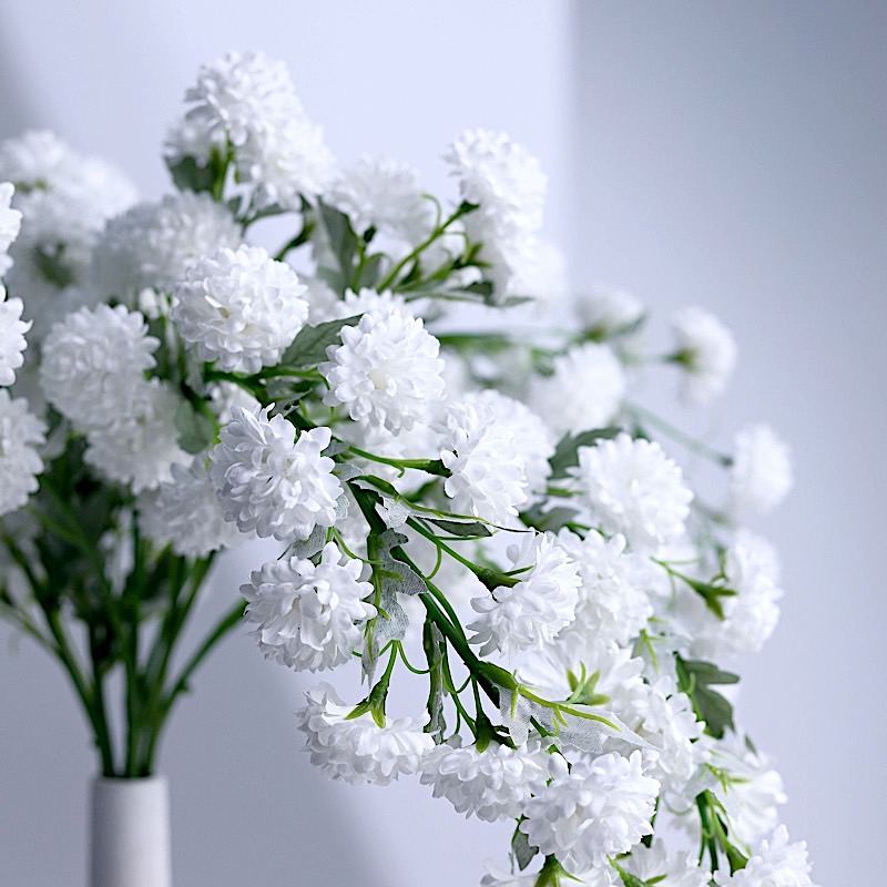 33" tall 2 Silk Chrysanthemum Mums Bushes Wedding Party Events Home Decorations - Picture 25 of 26