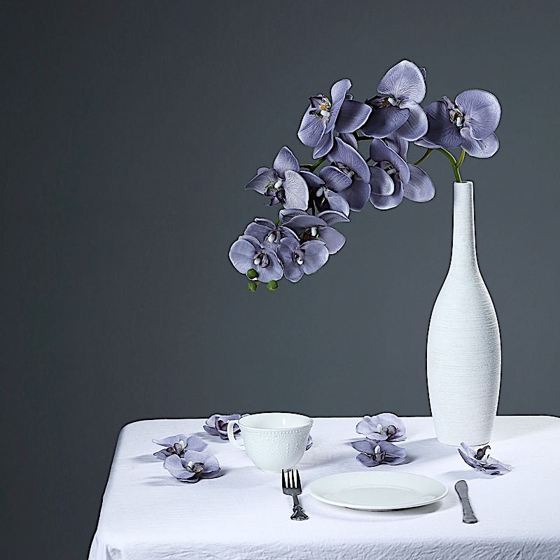 20 pcs 4" Faux Silk Orchid Flower Heads Wedding Party Events Home Decorations - Picture 9 of 50