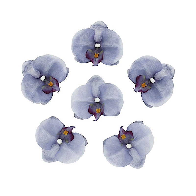 20 pcs 4" Faux Silk Orchid Flower Heads Wedding Party Events Home Decorations - Picture 4 of 50