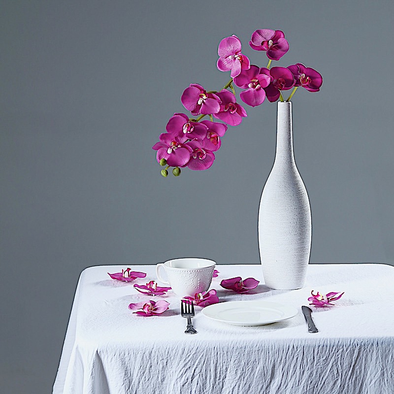 20 pcs 4" Faux Silk Orchid Flower Heads Wedding Party Events Home Decorations - Picture 15 of 50