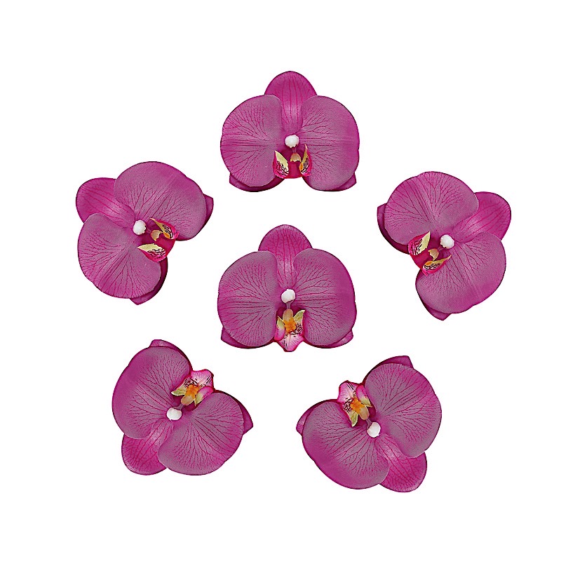 20 pcs 4" Faux Silk Orchid Flower Heads Wedding Party Events Home Decorations - Picture 17 of 50