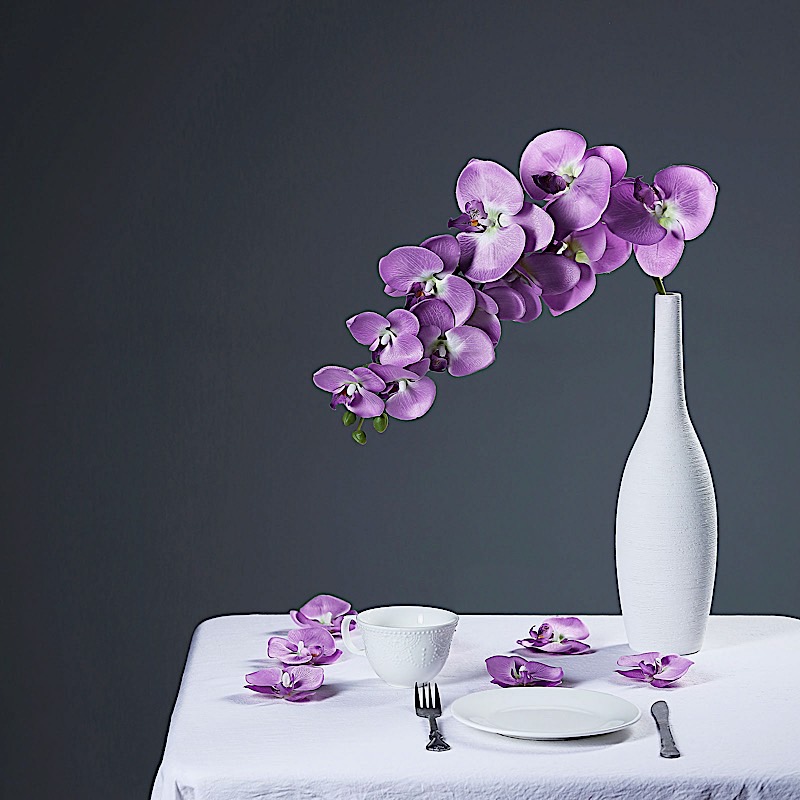 20 pcs 4" Faux Silk Orchid Flower Heads Wedding Party Events Home Decorations - Picture 24 of 50