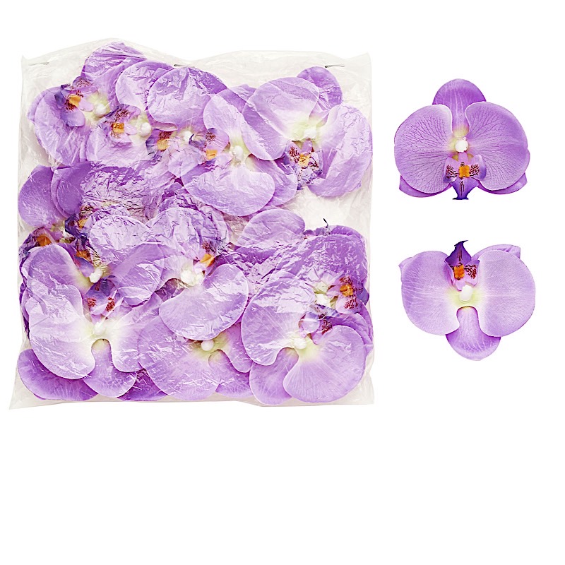 20 pcs 4" Faux Silk Orchid Flower Heads Wedding Party Events Home Decorations - Picture 25 of 50