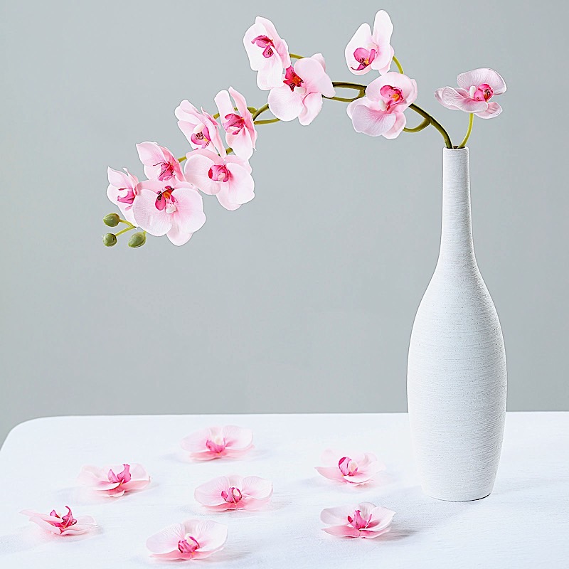 20 pcs 4" Faux Silk Orchid Flower Heads Wedding Party Events Home Decorations - Picture 30 of 50