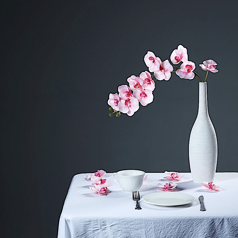 20 pcs 4" Faux Silk Orchid Flower Heads Wedding Party Events Home Decorations - Picture 34 of 50