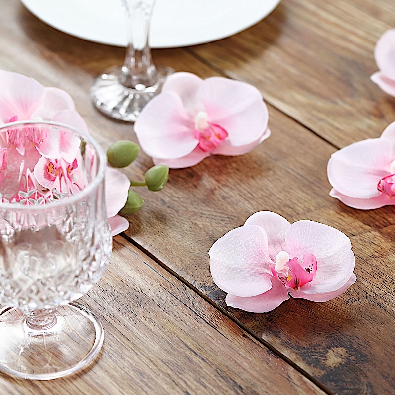 20 pcs 4" Faux Silk Orchid Flower Heads Wedding Party Events Home Decorations - Picture 32 of 50