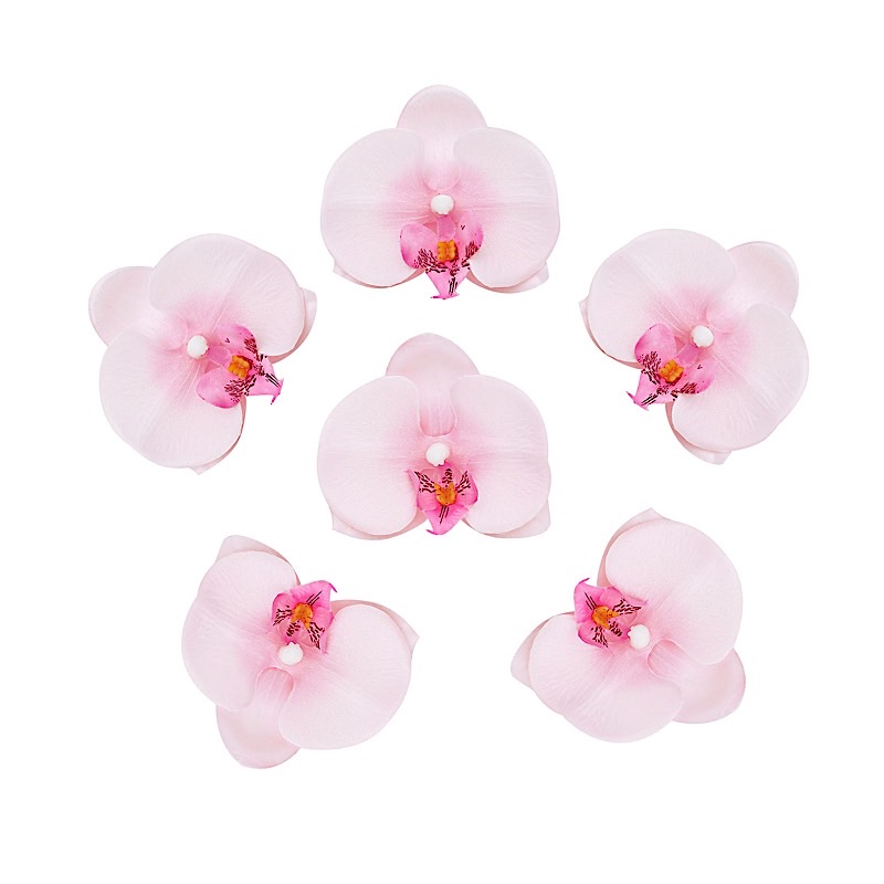 20 pcs 4" Faux Silk Orchid Flower Heads Wedding Party Events Home Decorations - Picture 33 of 50