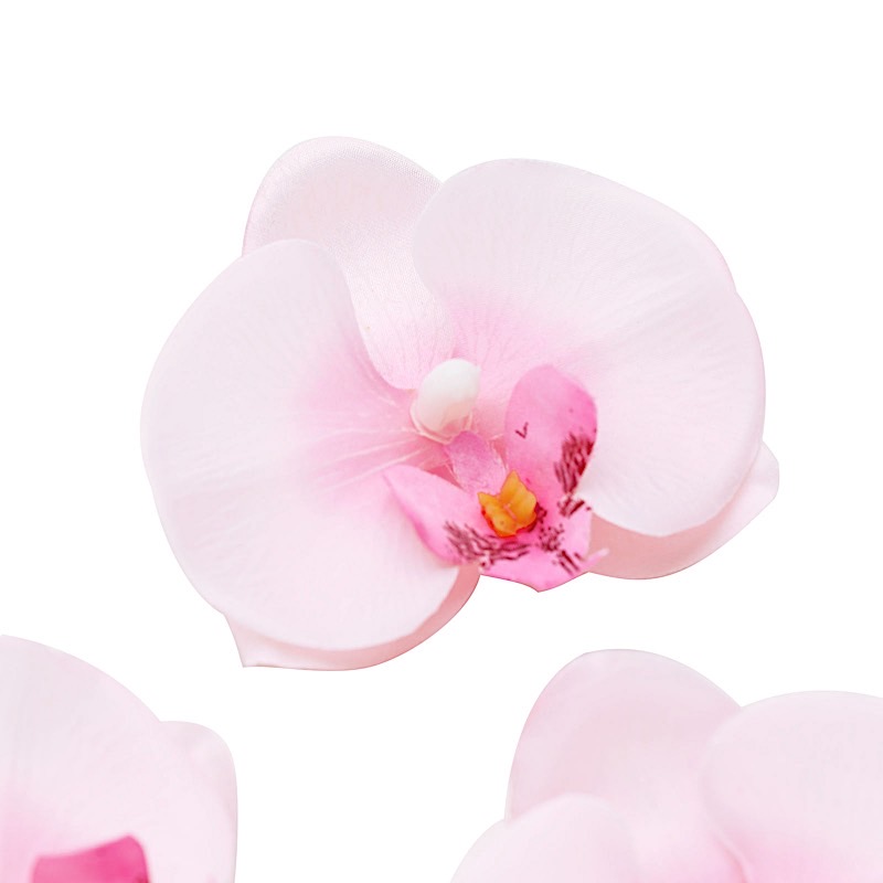 20 pcs 4" Faux Silk Orchid Flower Heads Wedding Party Events Home Decorations - Picture 27 of 50