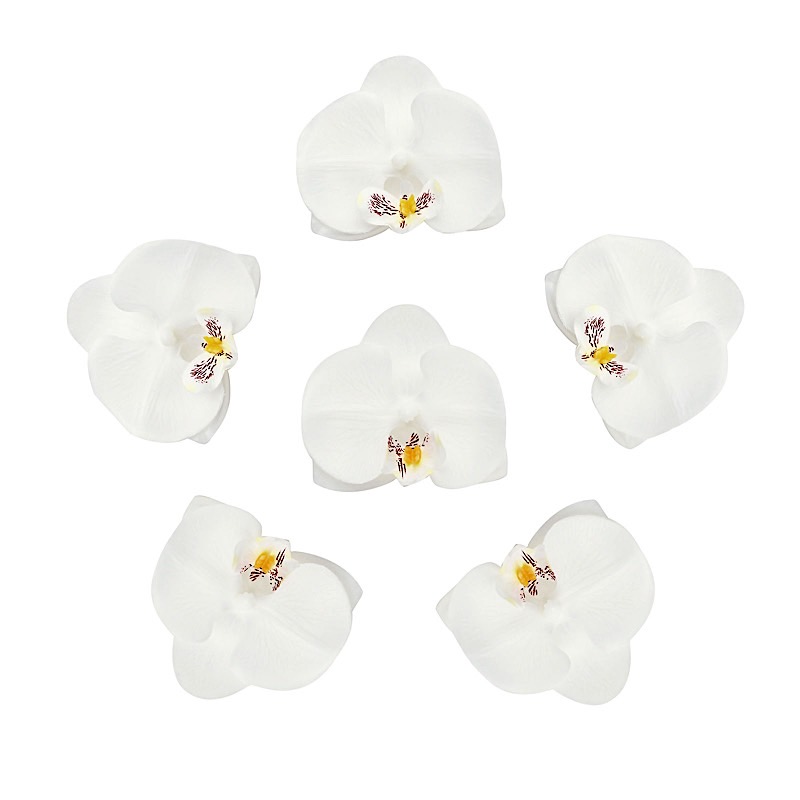 20 pcs 4" Faux Silk Orchid Flower Heads Wedding Party Events Home Decorations - Picture 41 of 50