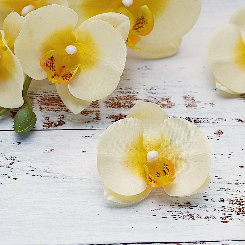 20 pcs 4" Faux Silk Orchid Flower Heads Wedding Party Events Home Decorations - Picture 49 of 50