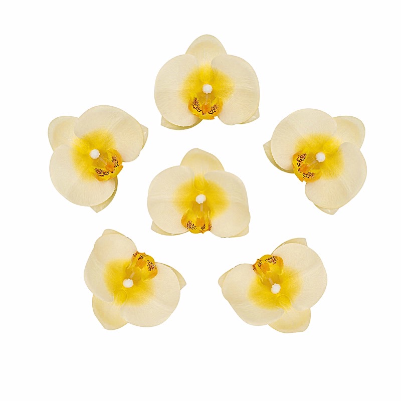 20 pcs 4" Faux Silk Orchid Flower Heads Wedding Party Events Home Decorations - Picture 50 of 50