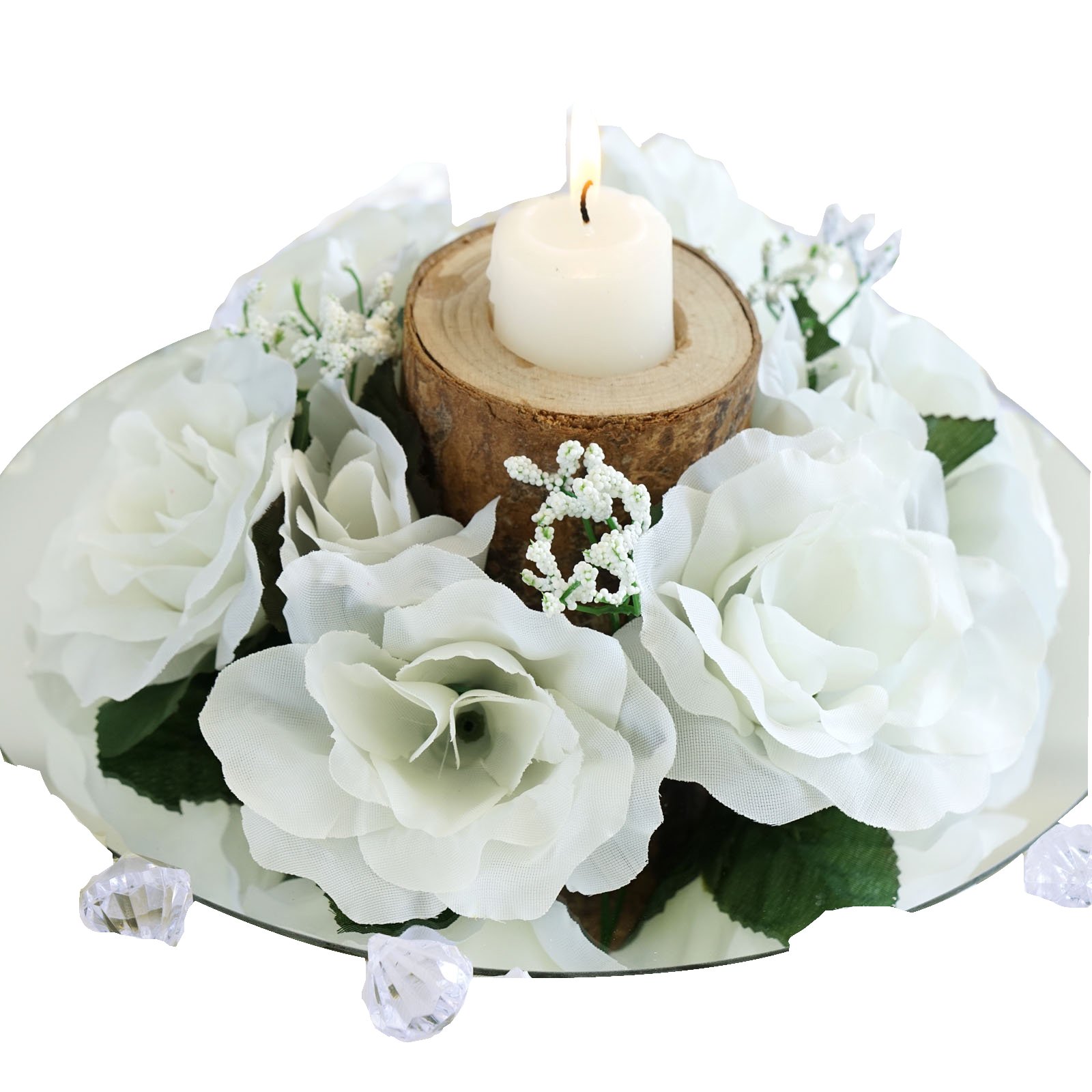 Artificial ROSES FLOWERS CANDLE RINGS Centerpieces Wedding Party Flowers SALE eBay