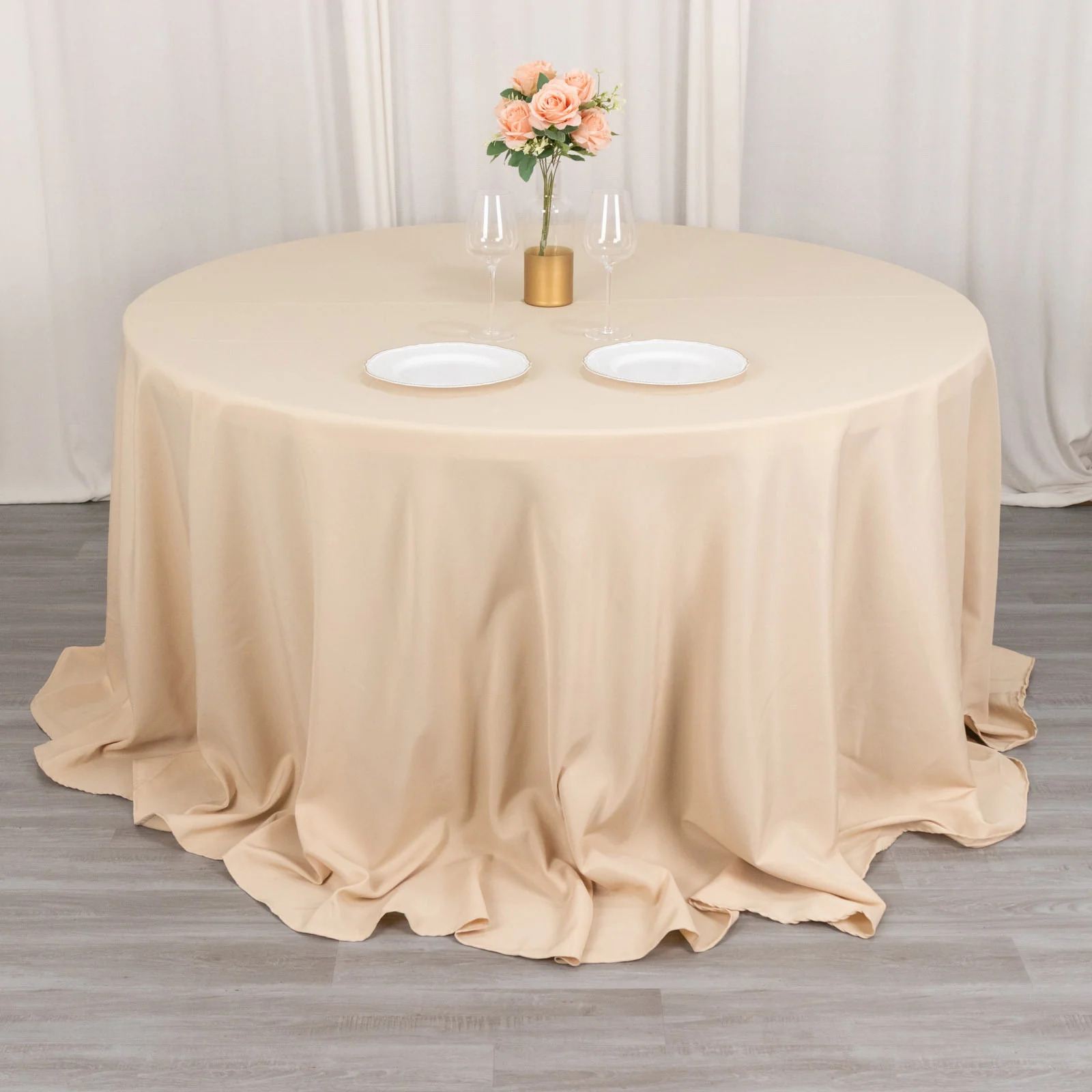 6 pcs 132" Round Premium Polyester Tablecloths Wedding Party Table Linens SALE - Picture 5 of 100
