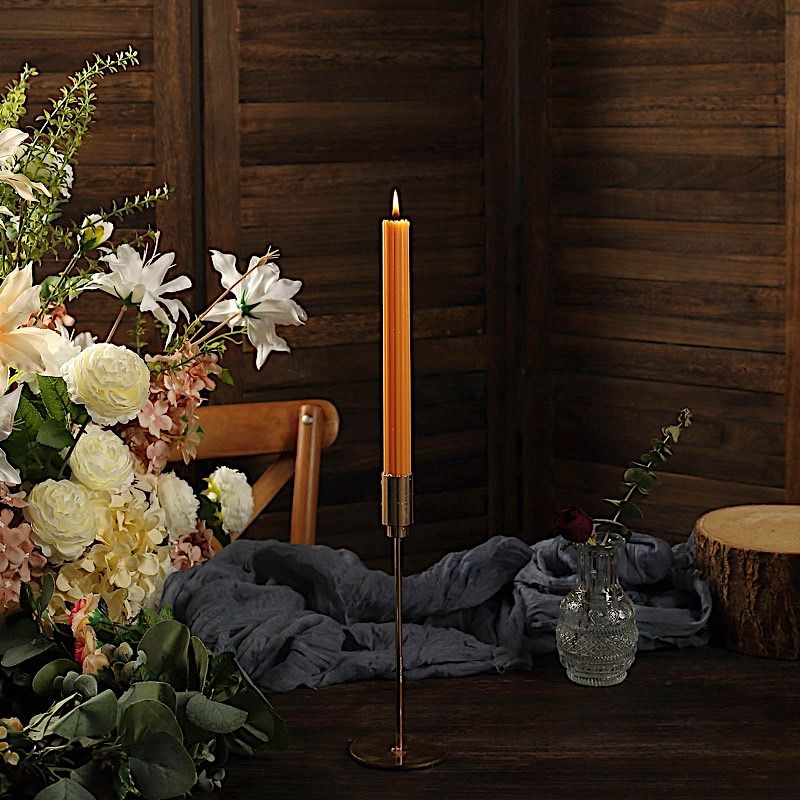 5 Unscented 9 in Premium Wax Taper CANDLES Ribbed Design Party Events Supplies - Picture 51 of 73