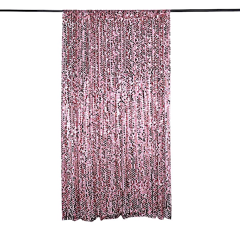 8 ft x 8 ft Big Payette Sequined Backdrop Curtains Wedding Party Decorations
