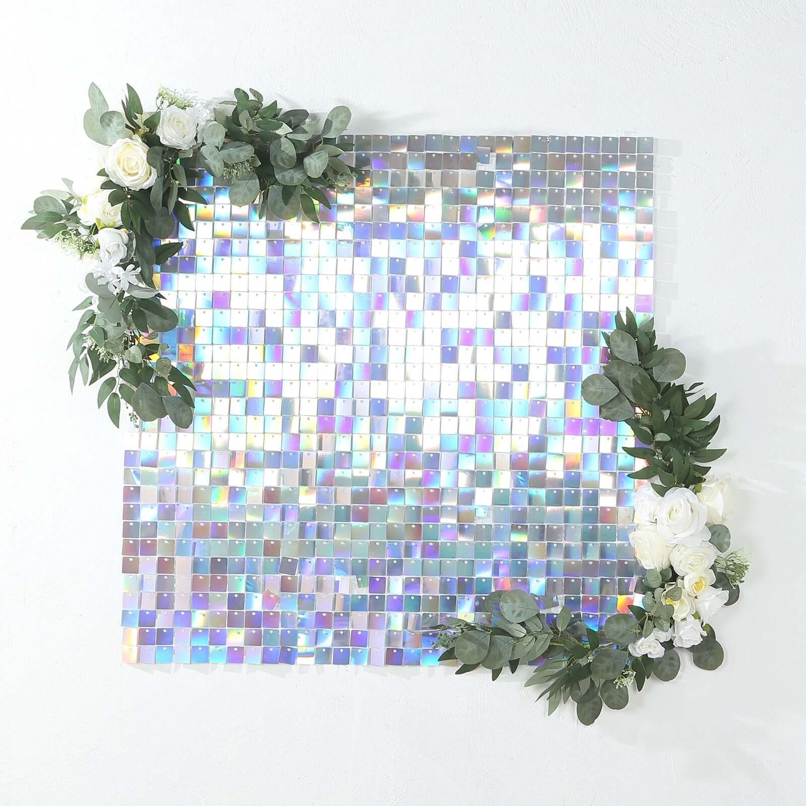 24 Square Sequin Shimmer Wall Photo Backdrop Panels Party Events Decorations - Picture 14 of 17