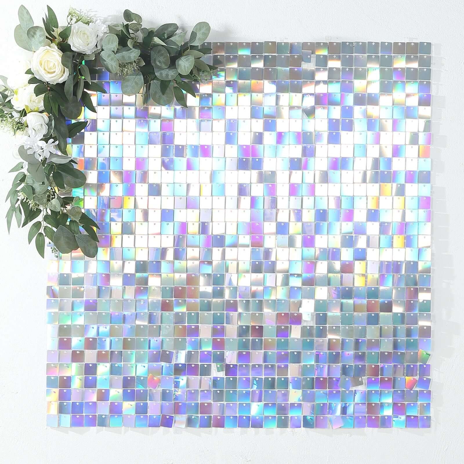 24 Square Sequin Shimmer Wall Photo Backdrop Panels Party Events Decorations - Picture 11 of 17