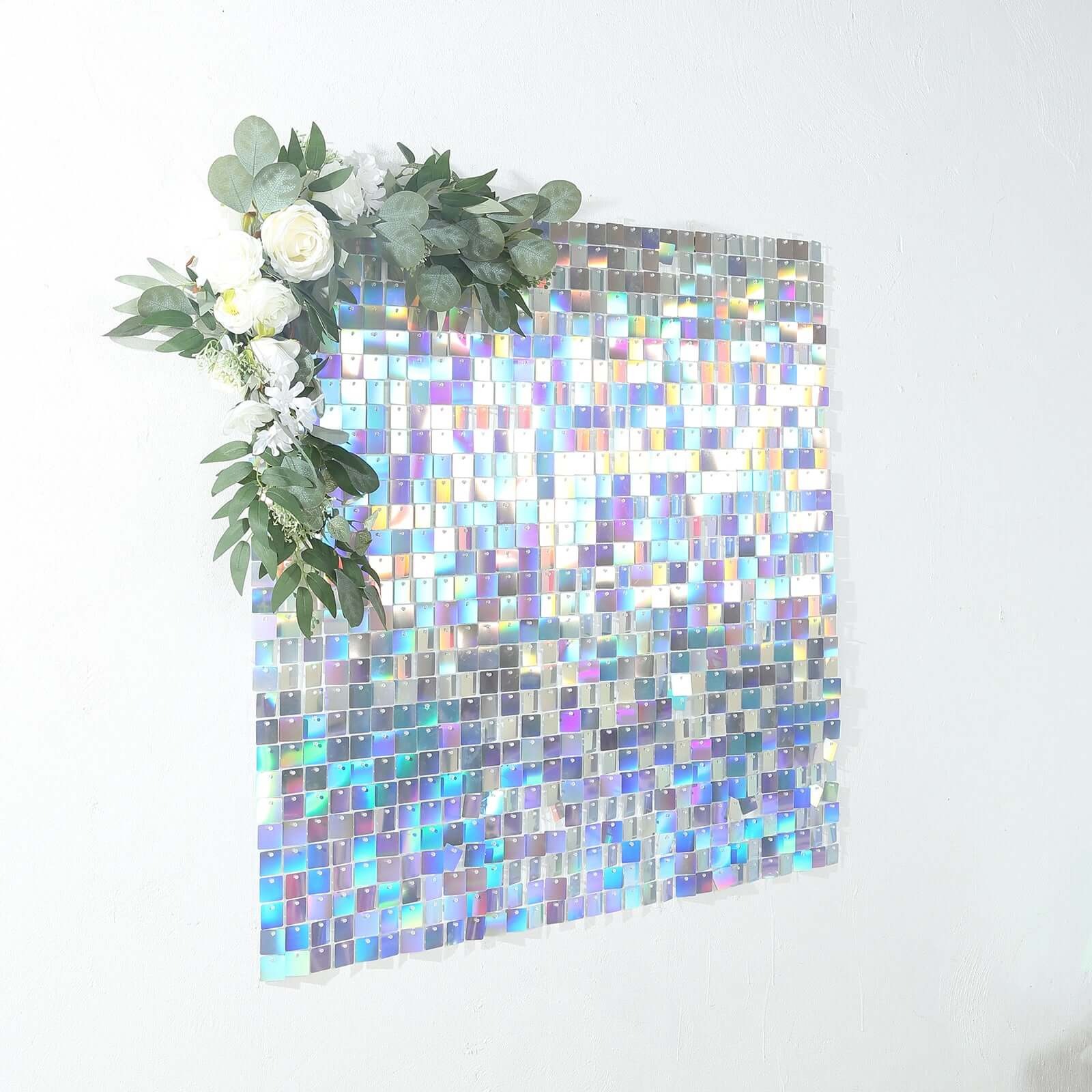 24 Square Sequin Shimmer Wall Photo Backdrop Panels Party Events Decorations - Picture 12 of 17