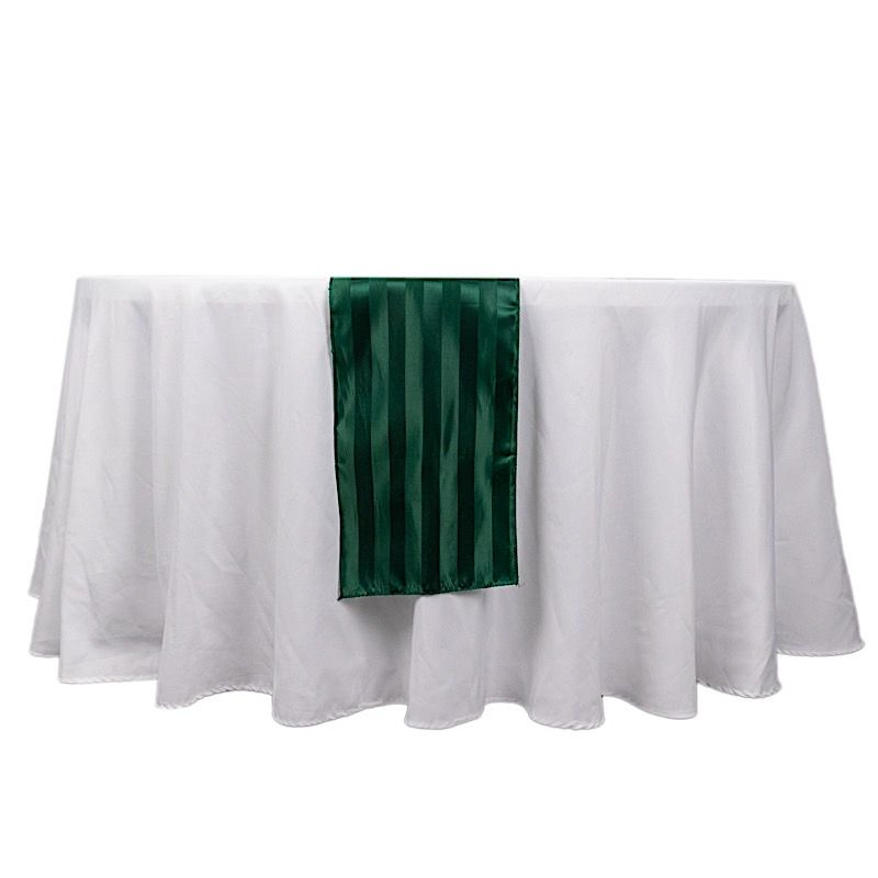 12x108 in Stripes Satin TABLE RUNNER Wedding Party Linens Events Decorations - Picture 28 of 65
