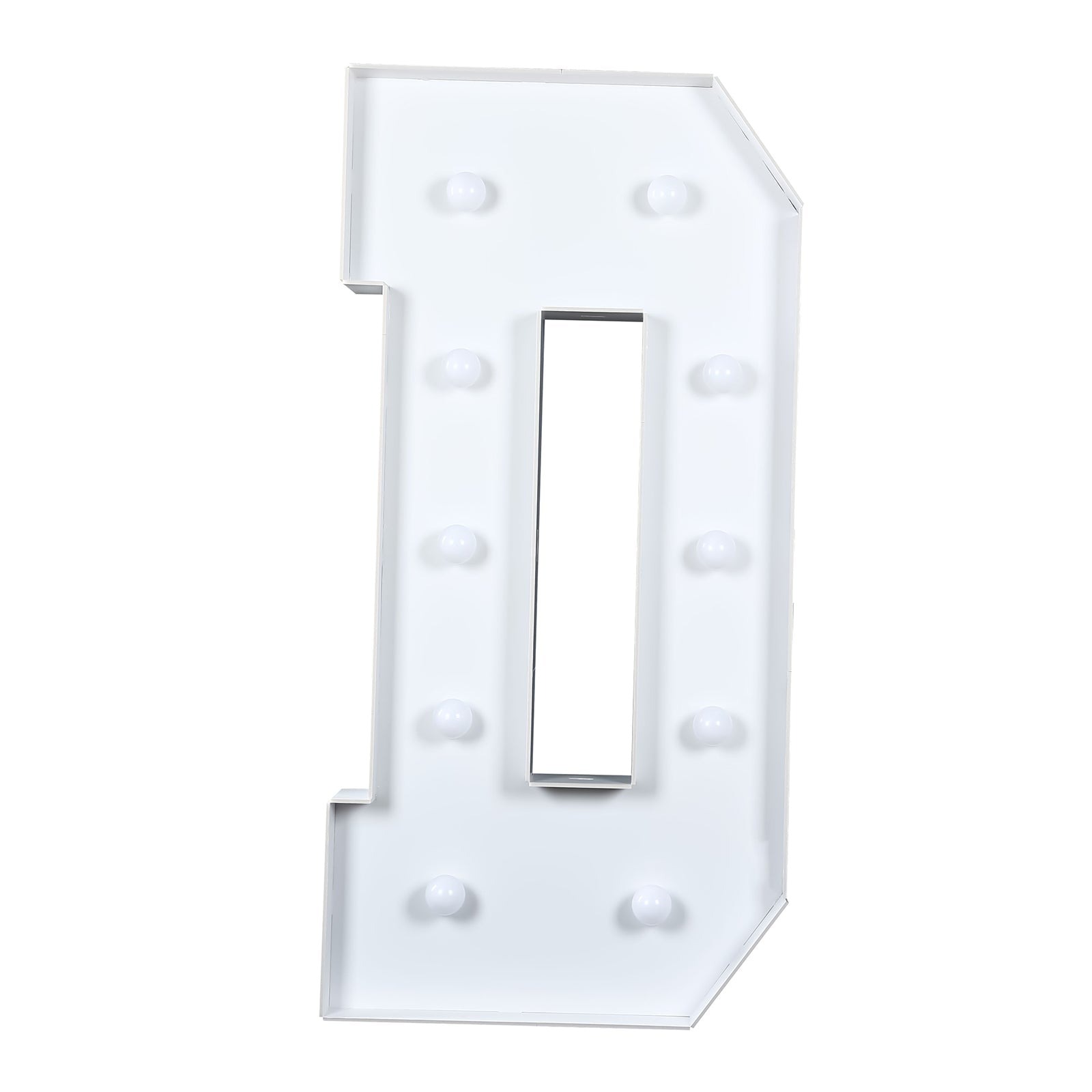 4 ft White LED Marquee Letter Foam Board with 10 Warm White Battery Operated