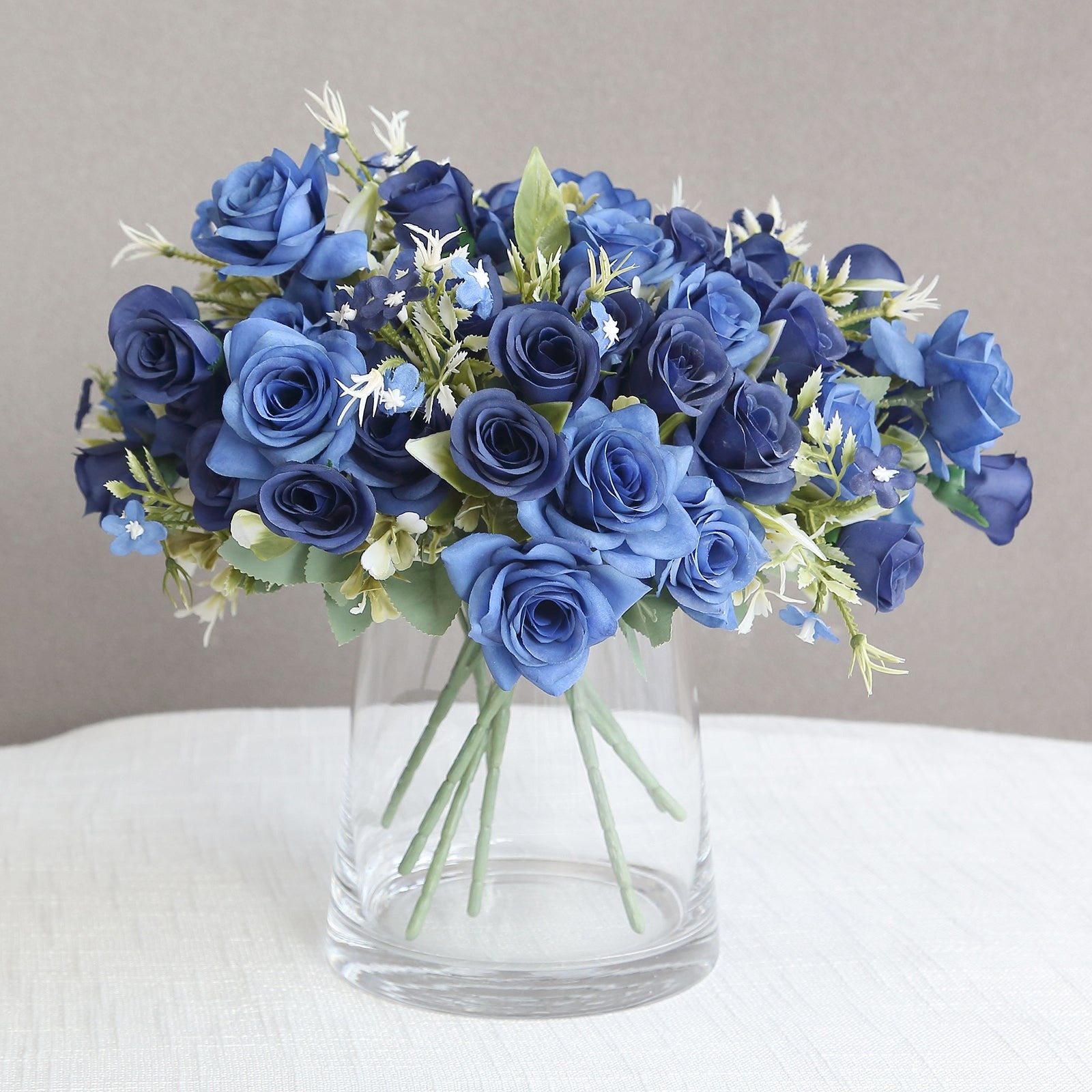 4 Bushes 12" Silk Roses Artificial Flowers Bouquets Party Events Decorations - Picture 44 of 66