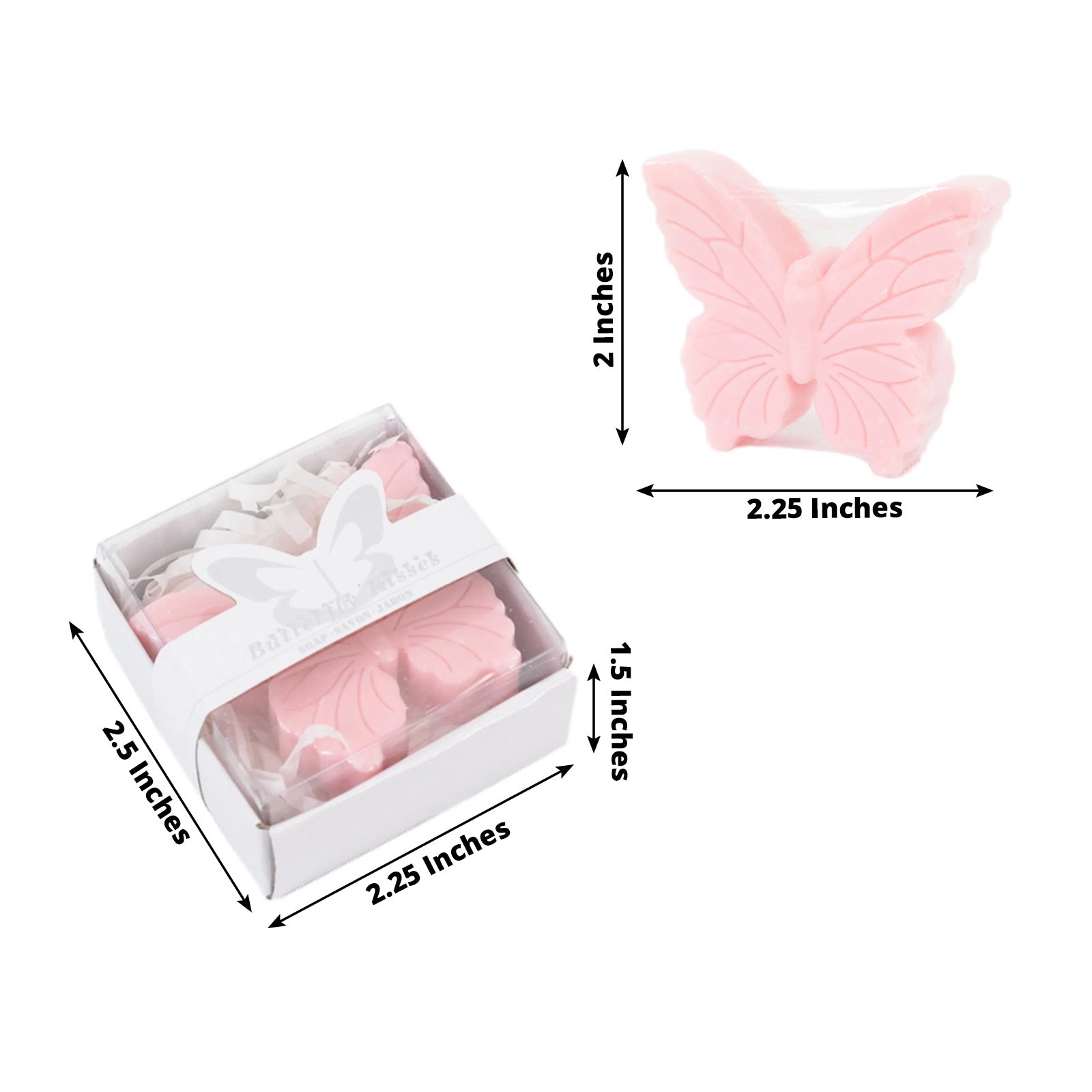 10 Butterfly Unscented Soap Party Favors Gift Boxes Events Decorations - Picture 10 of 25