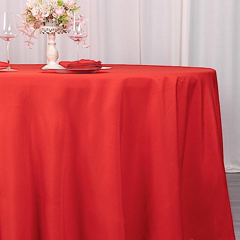 Round 120" Premium High Quality Polyester Tablecloth Wedding Party Table Linens - Picture 121 of 163