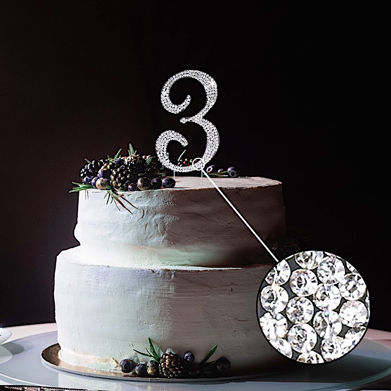 4,5" groß Strass TORTENAUFLEGER Hochzeit Party Dekoration Zubehör im Angebot - Bild 66 von 74