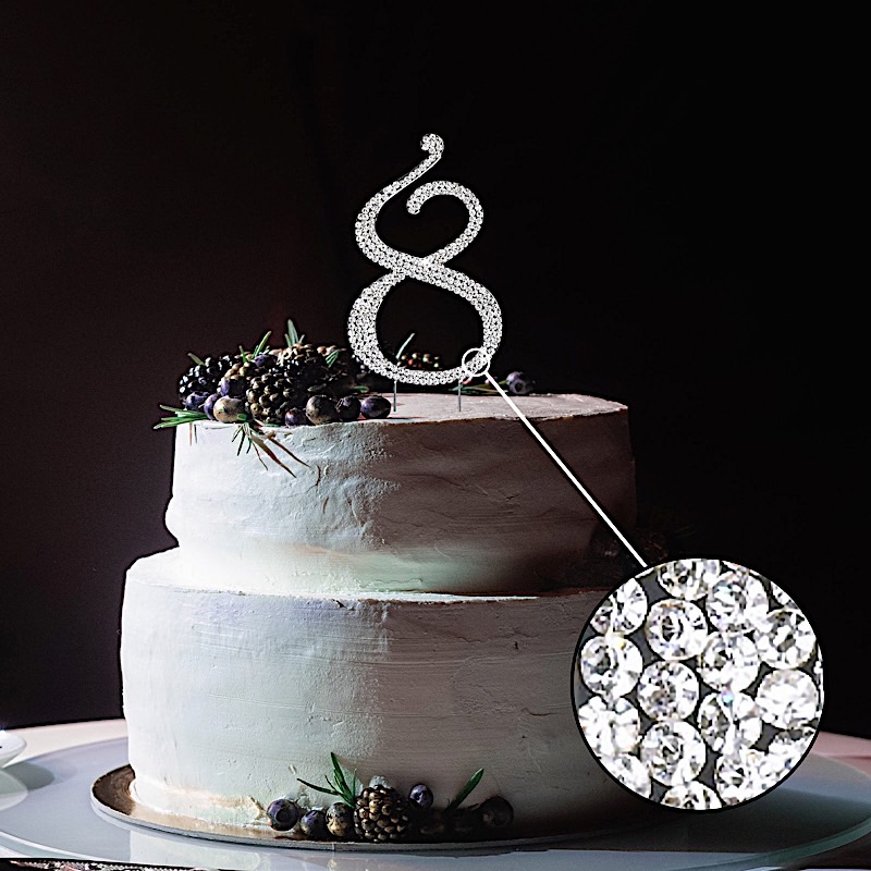 4,5" groß Strass TORTENAUFLEGER Hochzeit Party Dekoration Zubehör im Angebot - Bild 70 von 74