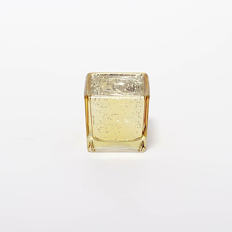 12 Square 2" Speckled Mercury Glass Votive CANDLE HOLDERS Party Home Decorations - Picture 6 of 18