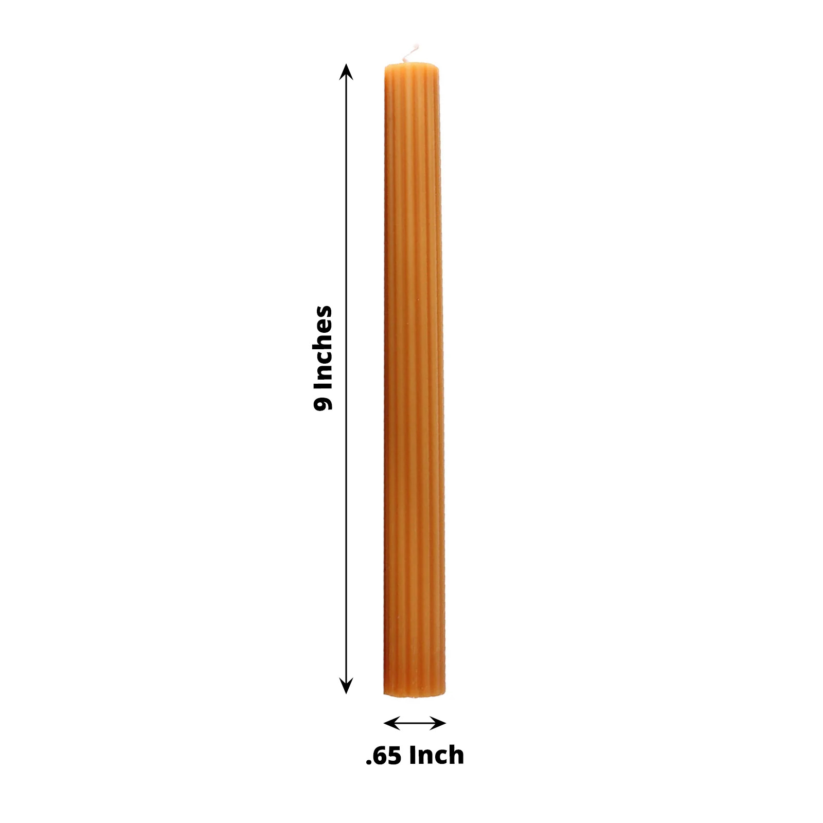 5 Unscented 9 in Premium Wax Taper CANDLES Ribbed Design Party Events Supplies - Picture 54 of 73