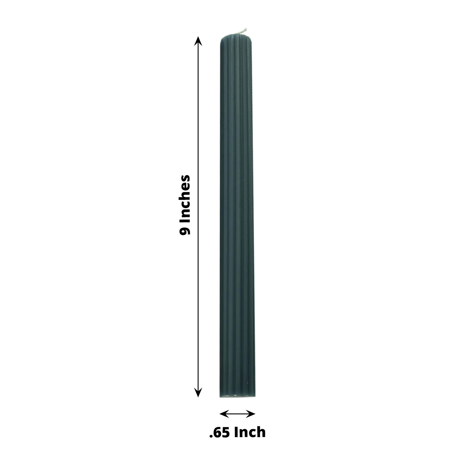 5 Unscented 9 in Premium Wax Taper CANDLES Ribbed Design Party Events Supplies - Picture 62 of 73