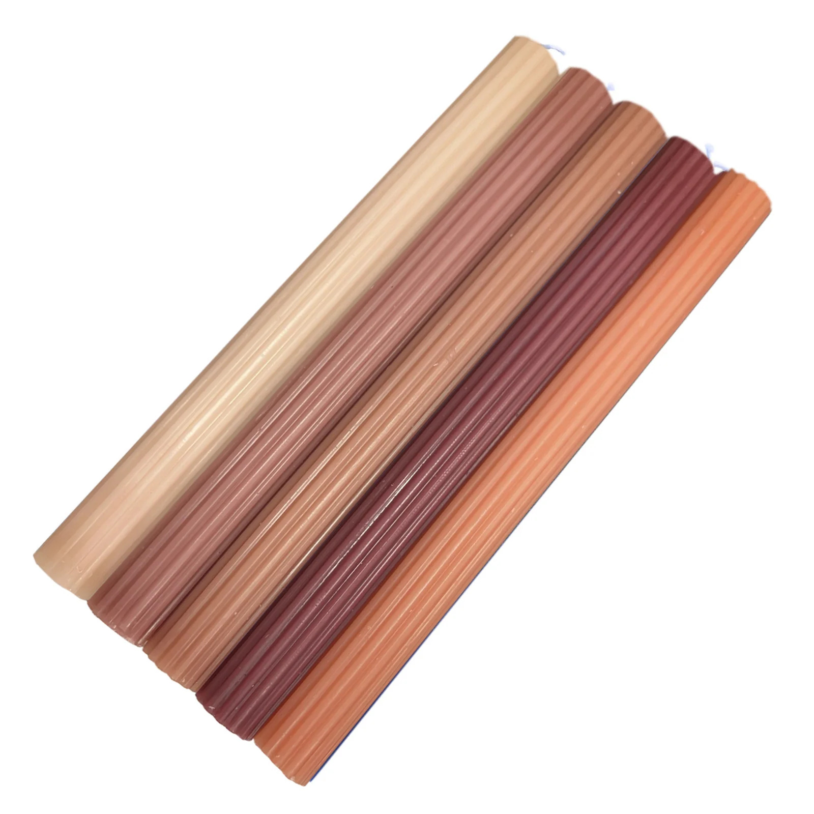 5 Unscented 9 in Premium Wax Taper CANDLES Ribbed Design Party Events Supplies - Picture 29 of 73