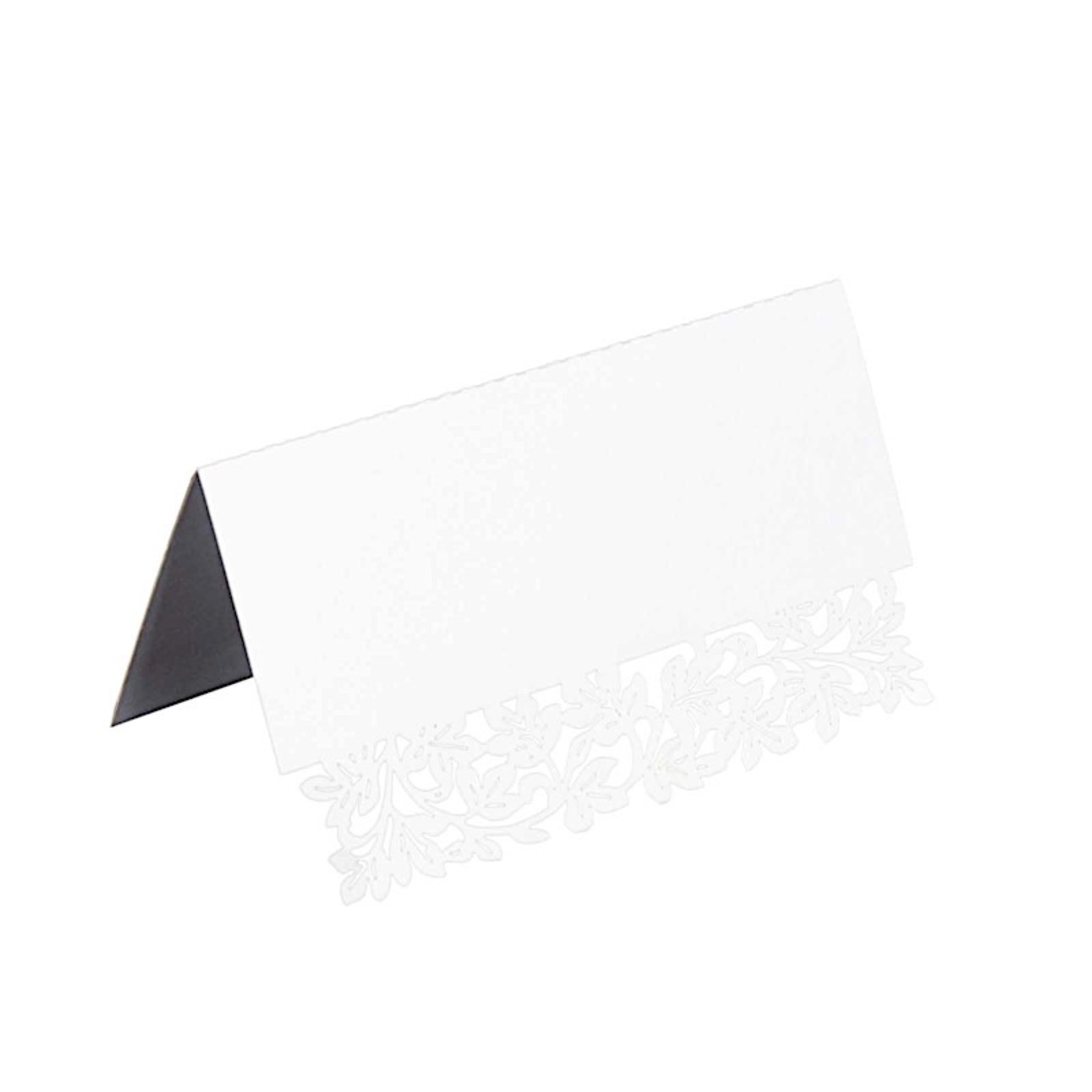 50 Paper Table Name Place Cards Laser Cut Leaf Vine Design Party Events