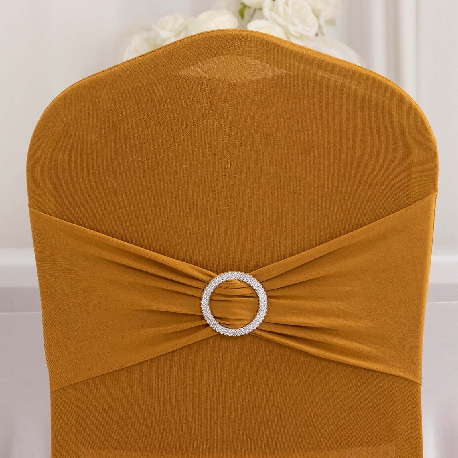 Banquet Stretch SPANDEX CHAIR COVERS Sash Band Wedding Reception Decorations - Picture 70 of 169