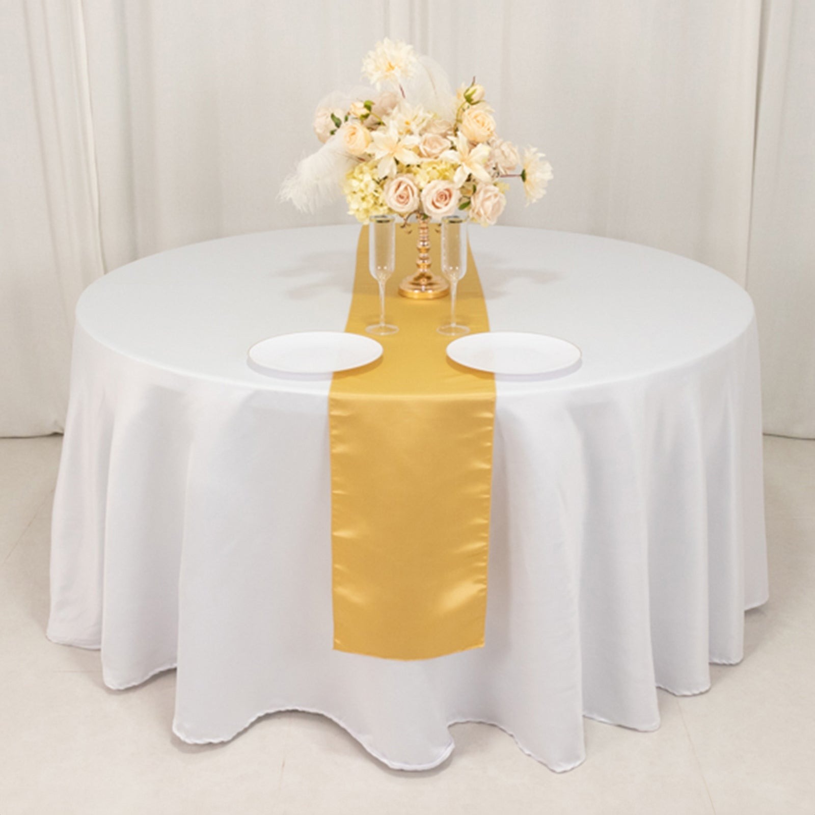 12" x 108" Satin Tischplatte Läufer glänzend Hochzeit Party Catering Dekorationen - Bild 43 von 170