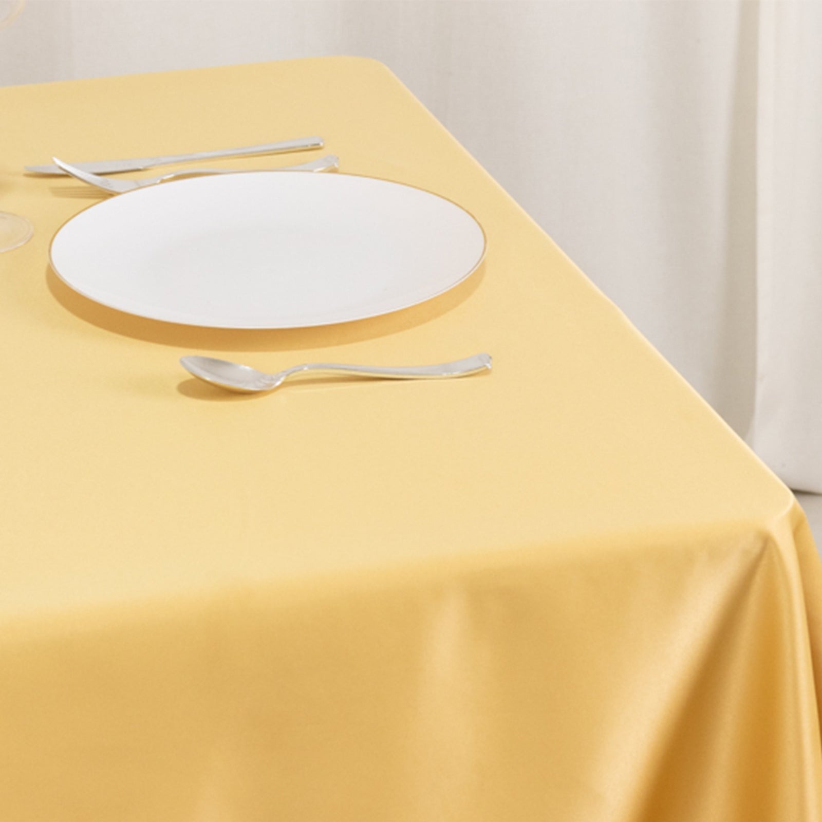 54"x54" Square Lamour Satin Tablecloths for a Wedding Party Decorations Supplies - Picture 33 of 135
