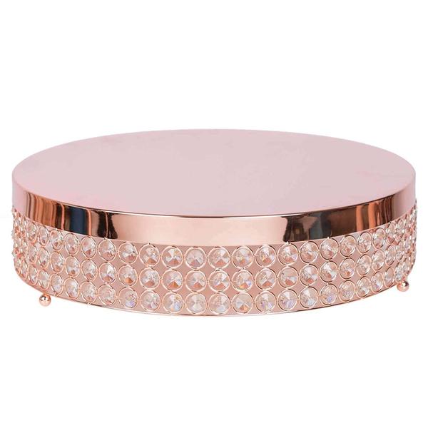 13.5" wide Metal Beaded CAKE STAND Wedding Party Home Birthday Decorations SALE - Picture 11 of 21