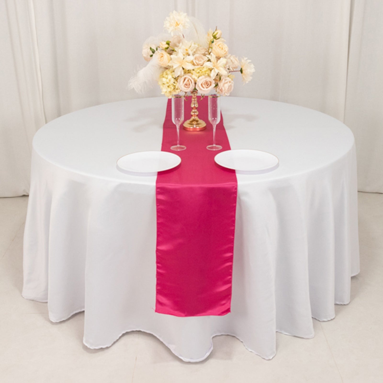 12" x 108" Satin Tischplatte Läufer glänzend Hochzeit Party Catering Dekorationen - Bild 67 von 170