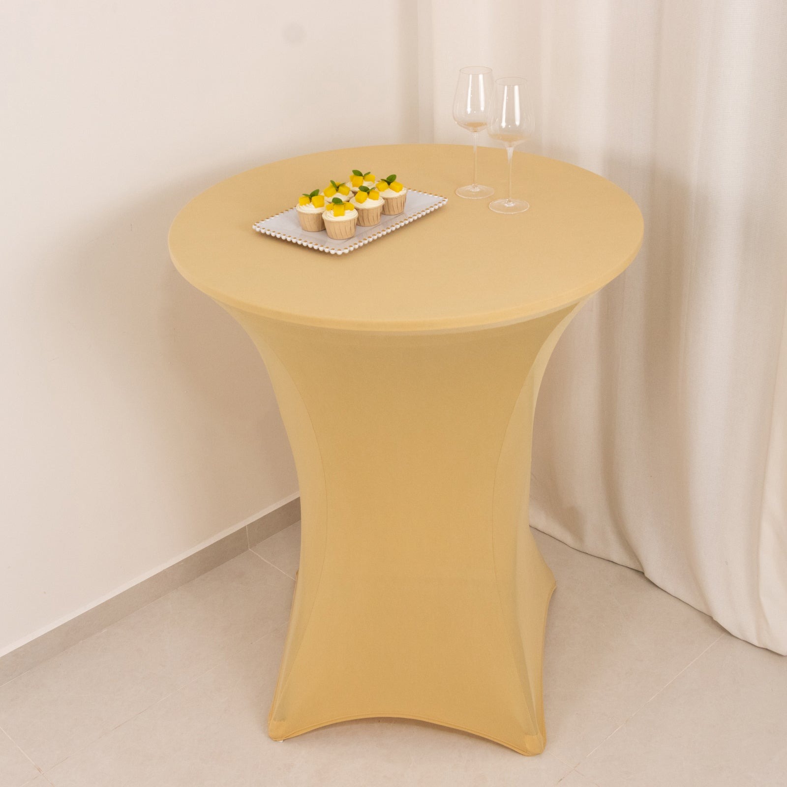 36" Elegant Spandex Cocktail Table Cover High Top Style Tablecloths Wedding - Picture 38 of 147