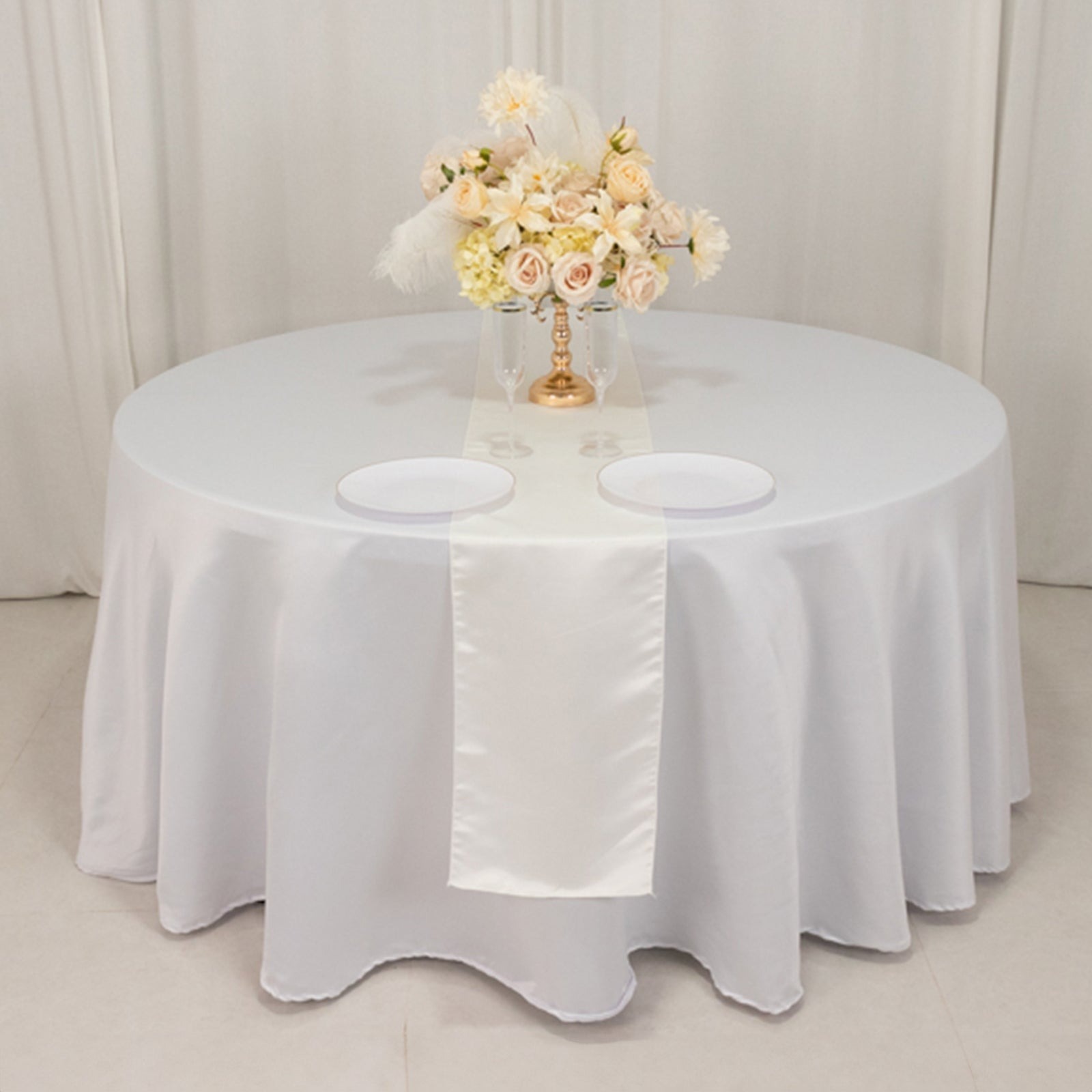 12" x 108" Satin Tischplatte Läufer glänzend Hochzeit Party Catering Dekorationen - Bild 91 von 170
